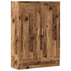 vidaXL Book Cabinet Storage Rack Bookshelf Bookcase Sideboard Engineered Wood - old wood