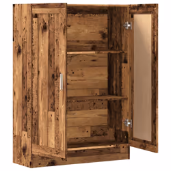 vidaXL Book Cabinet Storage Rack Bookshelf Bookcase Sideboard Engineered Wood - old wood - Additional view 5
