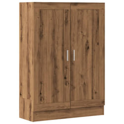 vidaXL Book Cabinet Storage Rack Bookshelf Bookcase Sideboard Engineered Wood - artisan oak