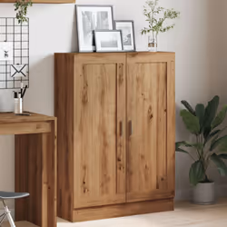 vidaXL Book Cabinet Storage Rack Bookshelf Bookcase Sideboard Engineered Wood - artisan oak