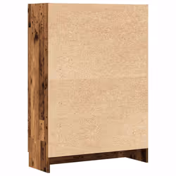 vidaXL Vitrine Cabinet Book Stand Rack Cupboard Highboard Engineered Wood - old wood - Additional view 6
