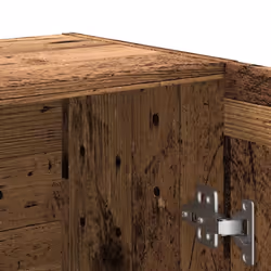 vidaXL Vitrine Cabinet Book Stand Rack Cupboard Highboard Engineered Wood - old wood - Additional view 8