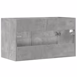 vidaXL Sink Cabinet Bathroom Vanity Unit Wall Storage Cupboard Engineered Wood - concrete grey, 80 x 38.5 x 46 cm - Additional view 5