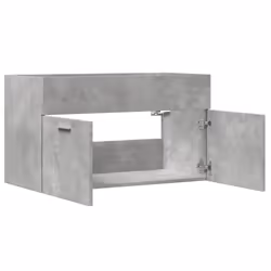 vidaXL Sink Cabinet Bathroom Vanity Unit Wall Storage Cupboard Engineered Wood - concrete grey, 80 x 38.5 x 46 cm - Additional view 6
