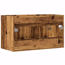 vidaXL Sink Cabinet Bathroom Vanity Unit Wall Storage Cupboard Engineered Wood - old wood, 80 x 38.5 x 46 cm - Additional view 5