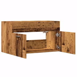 vidaXL Sink Cabinet Bathroom Vanity Unit Wall Storage Cupboard Engineered Wood - old wood, 80 x 38.5 x 46 cm - Additional view 6