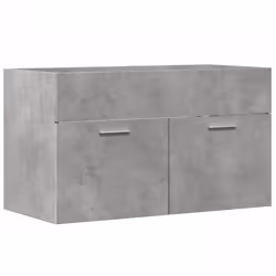 vidaXL Bathroom Sink Cabinet Storage Cupboard Concrete Grey Engineered Wood