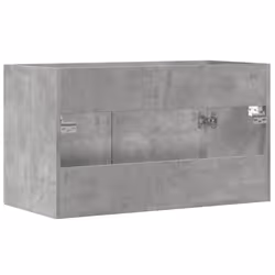vidaXL Bathroom Sink Cabinet Storage Cupboard Concrete Grey Engineered Wood - Additional view 5