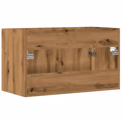 vidaXL Sink Cabinet Bathroom Vanity Unit Wall Storage Cupboard Engineered Wood - artisan oak, 90 x 38.5 x 46 cm - Additional view 5