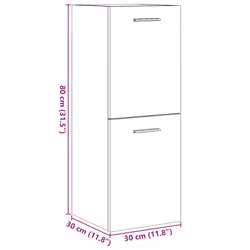 vidaXL Bathroom Hanging Cabinet Wall Cabinet Concrete Grey Engineered Wood