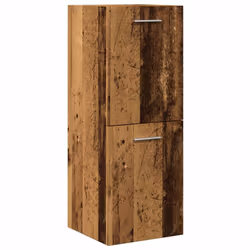 vidaXL Bathroom Cabinet Washroom Furniture Laundry Cabinet Engineered Wood - old wood