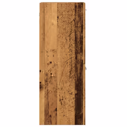 vidaXL Bathroom Cabinet Washroom Furniture Laundry Cabinet Engineered Wood - old wood - Additional view 5