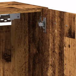 vidaXL Bathroom Cabinet Washroom Furniture Laundry Cabinet Engineered Wood - old wood - Additional view 8