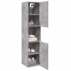 vidaXL Bathroom Hanging Cabinet Wall Cabinet Concrete Grey Engineered Wood