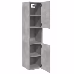 vidaXL Bathroom Hanging Cabinet Wall Cabinet Concrete Grey Engineered Wood - Additional view 4