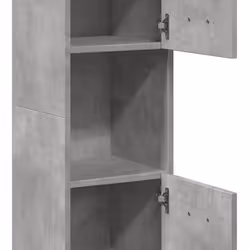 vidaXL Bathroom Hanging Cabinet Wall Cabinet Concrete Grey Engineered Wood - Additional view 8