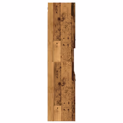 vidaXL Bathroom Cabinet Washroom Storage Shelf Laundry Cabinet Engineered Wood - old wood - Additional view 5