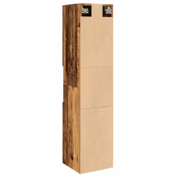 vidaXL Bathroom Cabinet Washroom Storage Shelf Laundry Cabinet Engineered Wood - old wood - Additional view 6