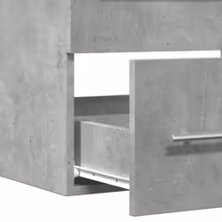 vidaXL Sink Cabinet Vanity Unit Storage Cupboard Concrete Grey Engineered Wood - Additional view 5