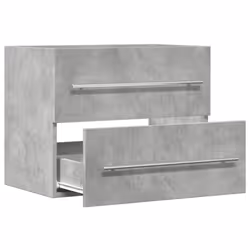 vidaXL Sink Cabinet Vanity Unit Storage Cupboard Concrete Grey Engineered Wood - Additional view 7