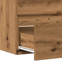vidaXL Sink Cabinet Bathroom Vanity Unit Wall Storage Cupboard Engineered Wood - artisan oak, 60 x 38.5 x 45 cm - Additional view 7