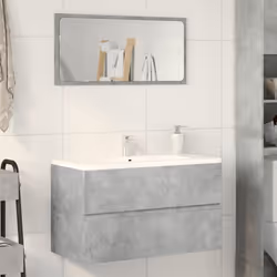 vidaXL Bathroom Hanging Cabinet Wall Cabinet Concrete Grey Engineered Wood