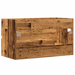 vidaXL Sink Cabinet Bathroom Vanity Unit Wall Storage Cupboard Engineered Wood - old wood, 80 x 38.5 x 45 cm - Additional view 5
