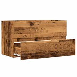vidaXL Sink Cabinet Bathroom Vanity Unit Wall Storage Cupboard Engineered Wood - old wood, 80 x 38.5 x 45 cm - Additional view 6