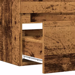 vidaXL Sink Cabinet Bathroom Vanity Unit Wall Storage Cupboard Engineered Wood - old wood, 80 x 38.5 x 45 cm - Additional view 7