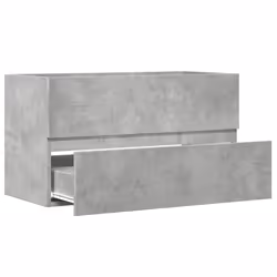 vidaXL Sink Cabinet Vanity Unit Storage Cupboard Concrete Grey Engineered Wood - Additional view 6