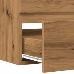 vidaXL Sink Cabinet Bathroom Vanity Unit Wall Storage Cupboard Engineered Wood - artisian oak, 90 x 38.5 x 45 cm - Additional view 7