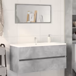 vidaXL Sink Cabinet Vanity Unit Storage Cupboard Concrete Grey Engineered Wood