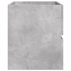 vidaXL Sink Cabinet Vanity Unit Storage Cupboard Concrete Grey Engineered Wood - Additional view 4