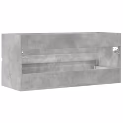 vidaXL Sink Cabinet Vanity Unit Storage Cupboard Concrete Grey Engineered Wood - Additional view 5
