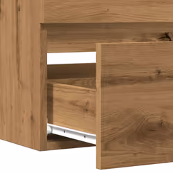 vidaXL Sink Cabinet Bathroom Vanity Unit Wall Storage Cupboard Engineered Wood - artisan oak, 100 x 38.5 x 45 cm - Additional view 8