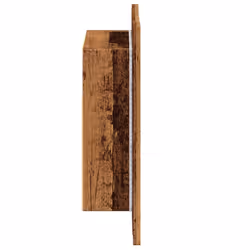 vidaXL LED Bathroom Mirror Cabinet Washroom Mirror Furniture Storage Cabinet - old wood - Additional view 8