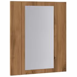 vidaXL LED Bathroom Mirror Cabinet Washroom Mirror Furniture Storage Cabinet - artisan oak - Additional view 5