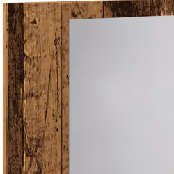 vidaXL LED Bathroom Mirror Cabinet Washroom Mirror Storage Cupboard Organiser - old wood - Additional view 9