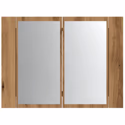 vidaXL LED Bathroom Mirror Cabinet Washroom Mirror Storage Cupboard Organiser - artisan oak - Additional view 6