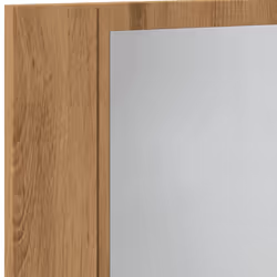 vidaXL LED Bathroom Mirror Cabinet Washroom Mirror Storage Cupboard Organiser - artisan oak - Additional view 9