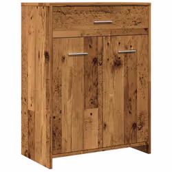 vidaXL Bathroom Cabinet Sink Cupboard Storage Vanity Unit Engineered Wood - old wood