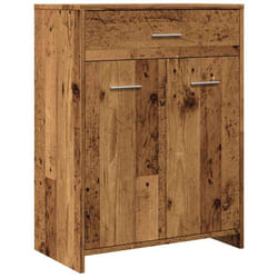 vidaXL Bathroom Cabinet Sink Cupboard Storage Vanity Unit Engineered Wood - old wood