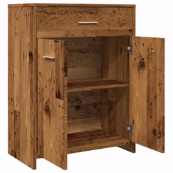 vidaXL Bathroom Cabinet Sink Cupboard Storage Vanity Unit Engineered Wood - old wood - Additional view 6