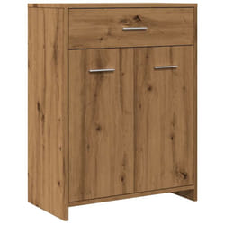 vidaXL Bathroom Cabinet Sink Cupboard Storage Vanity Unit Engineered Wood - artisan oak