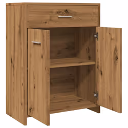 vidaXL Bathroom Cabinet Sink Cupboard Storage Vanity Unit Engineered Wood - artisan oak - Additional view 6