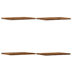 vidaXL Bookshelf Boards Floating Shelves Set 4 pcs Old Wood Engineered Wood