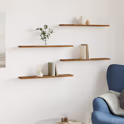 vidaXL Wall Shelves Storage Floating Shelf 4 pcs Old Wood Engineered Wood