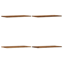 vidaXL Wall Shelves Storage Floating Shelf 4 pcs Old Wood Engineered Wood