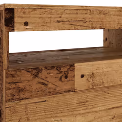 vidaXL TV Cabinet with LED Lights TV Stand TV Unit Old Wood Engineered Wood - Additional view 10
