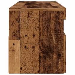 vidaXL TV Cabinet with LED Lights TV Stand TV Unit Old Wood Engineered Wood - Additional view 7